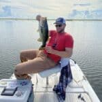 Bass caught on my Carolina Skiff